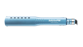 BaBylissPRO Nano Titanium Ionic flat iron built-in ion generator reduces frizz.