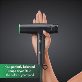 BaBylissPRO Nano Titanium Light Ionic Hair Dryer diffuser attachments enable curl definition and even air distribution.
