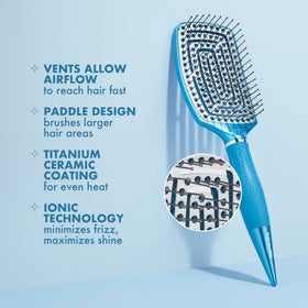 BaBylissPRO Nano Titanium lightweight and durable brush for everyday salon-style grooming.