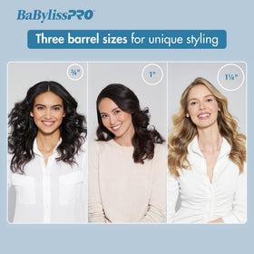 BaBylissPRO Nano Titanium Marcel delivers beach waves with smooth shine.