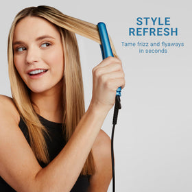 BaBylissPRO Nano Titanium plates provide even heat for gentler styling.