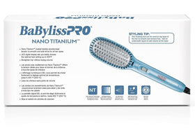 BaBylissPRO Nano Titanium Thermal Paddle Brush 8ft cord enables comfortable styling sessions.