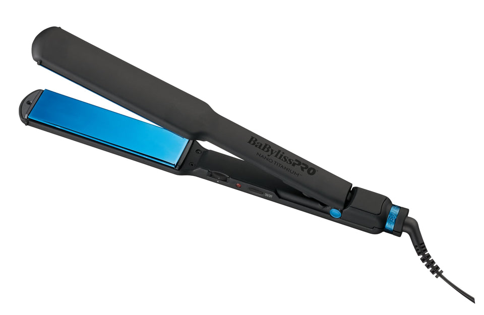 BaBylissPRO Nano Titanium Ultra-Thin Flat Iron side profile showing slim design for comfort