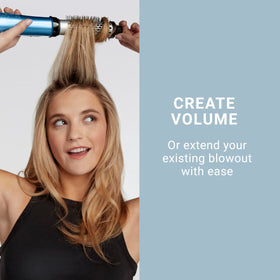 BaBylissPRO one-and-a-quarter inch brush in use for volume and shine