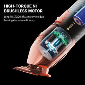 BaBylissPRO RoseFX+ exposed T-blade 360 view enables precise edging and detail work
