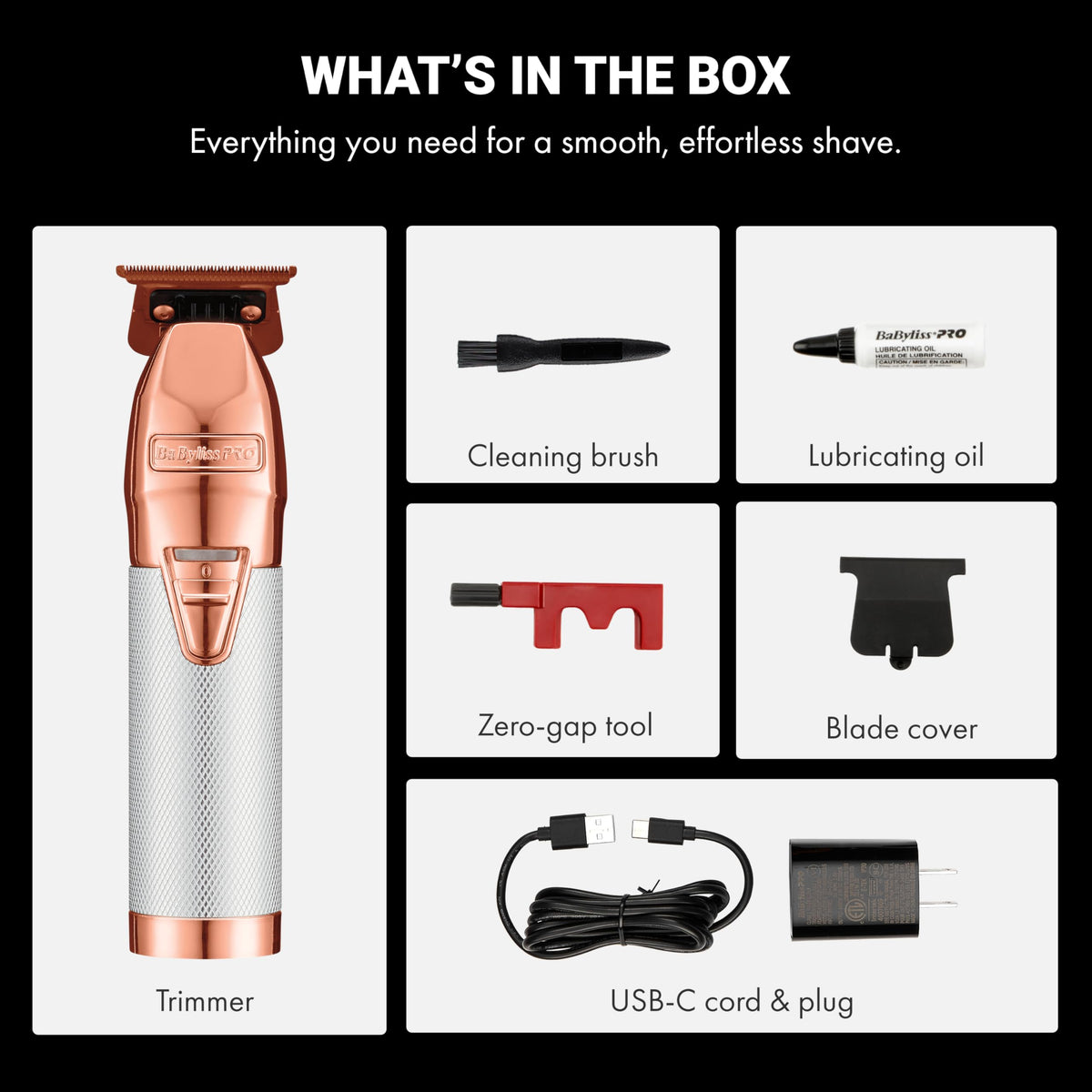 BaBylissPRO RoseFX+ delivers four hours of cordless trimming for mobility
