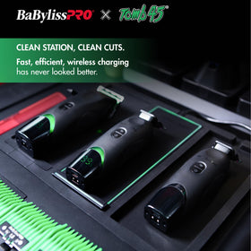BaBylissPRO Tomb45 ergonomic housing with magnetic pocket door for easy maintenance.