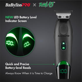 BaBylissPRO Tomb45 Deep‑Tooth MIM T‑Blade delivers sharp, clean lines.