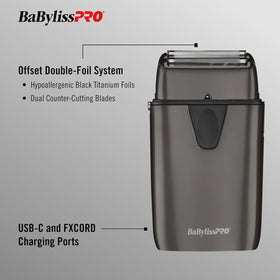 BaBylissPRO UVFOIL 10000RPM motor powers fast shaved edges.