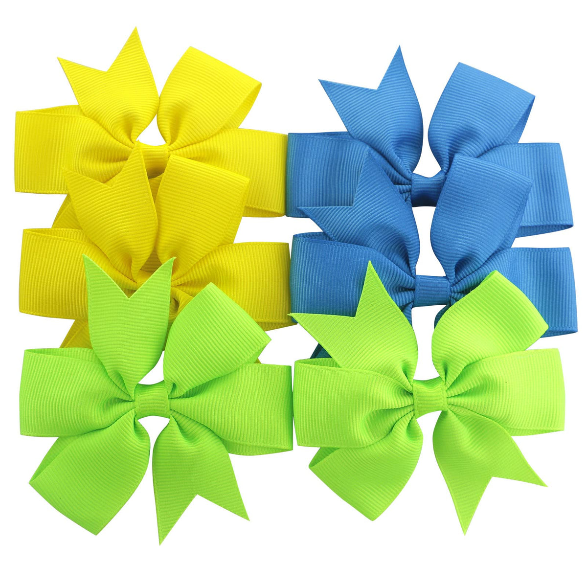 Babymatch grosgrain ribbon bows 3-inch with durable clips for secure wear