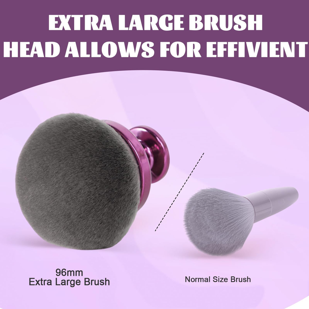 BABYSHEEP body makeup brush provides even coverage on legs and arms