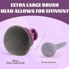 BABYSHEEP body makeup brush provides even coverage on legs and arms