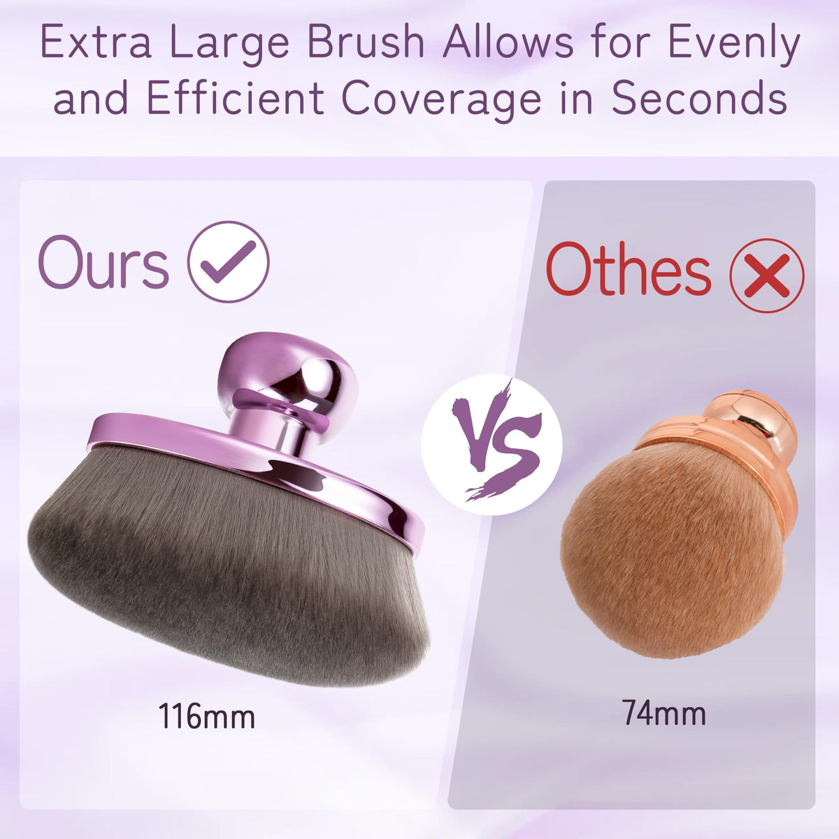 BABYSHEEP leg and body makeup brush for fast, even coverage on limbs