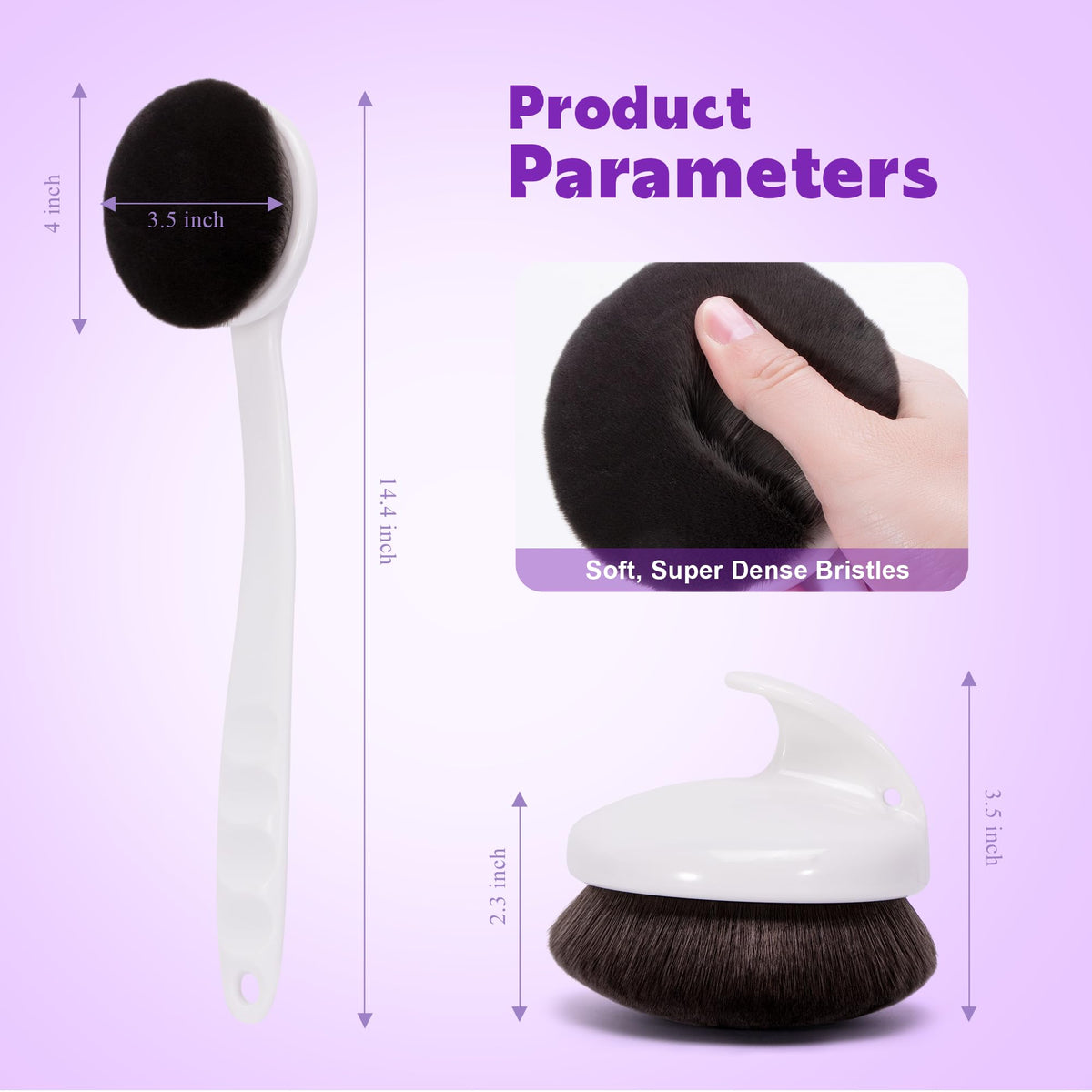 BABYSHEEP tanning brush blends lotions and bronzers with ease