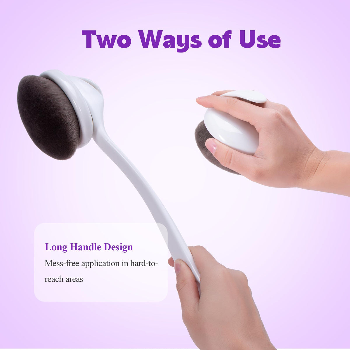 BABYSHEEP vegan bristles offer soft, irritation-free blending across curves