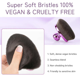 BABYSHEEP vegan cruelty-free kabuki brush for gentle skin contact