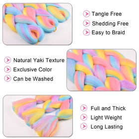 BACANA Ombre 24-inch length folded offers versatile braid length options.