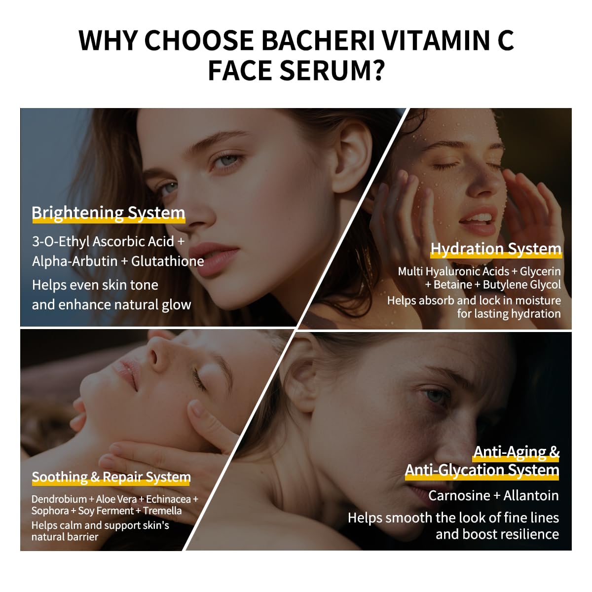 BACHERI travel-friendly ampoules with snap cap for fresh doses.