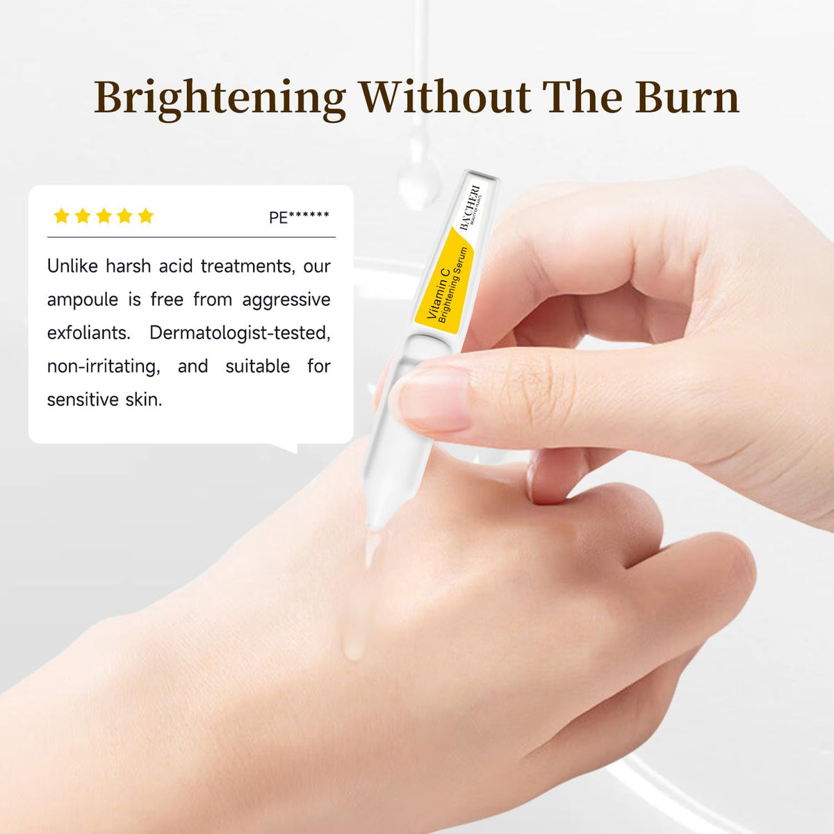 BACHERI travel-friendly foil pouch makes skincare on-the-go easy