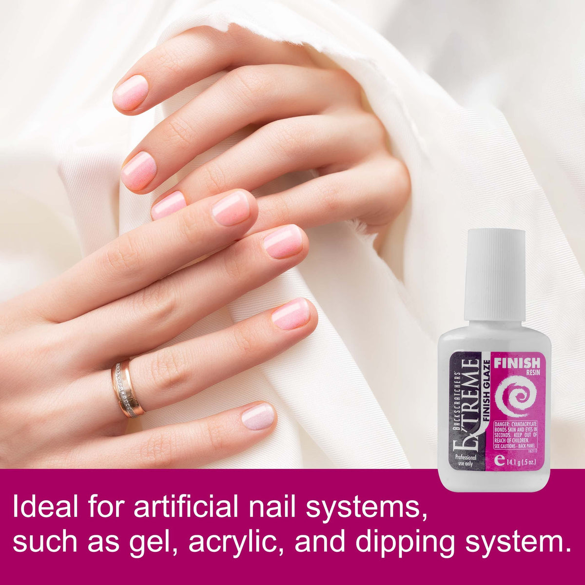 Backscratchers Extreme Glaze topcoat with quick dry ensures a durable, glassy finish.