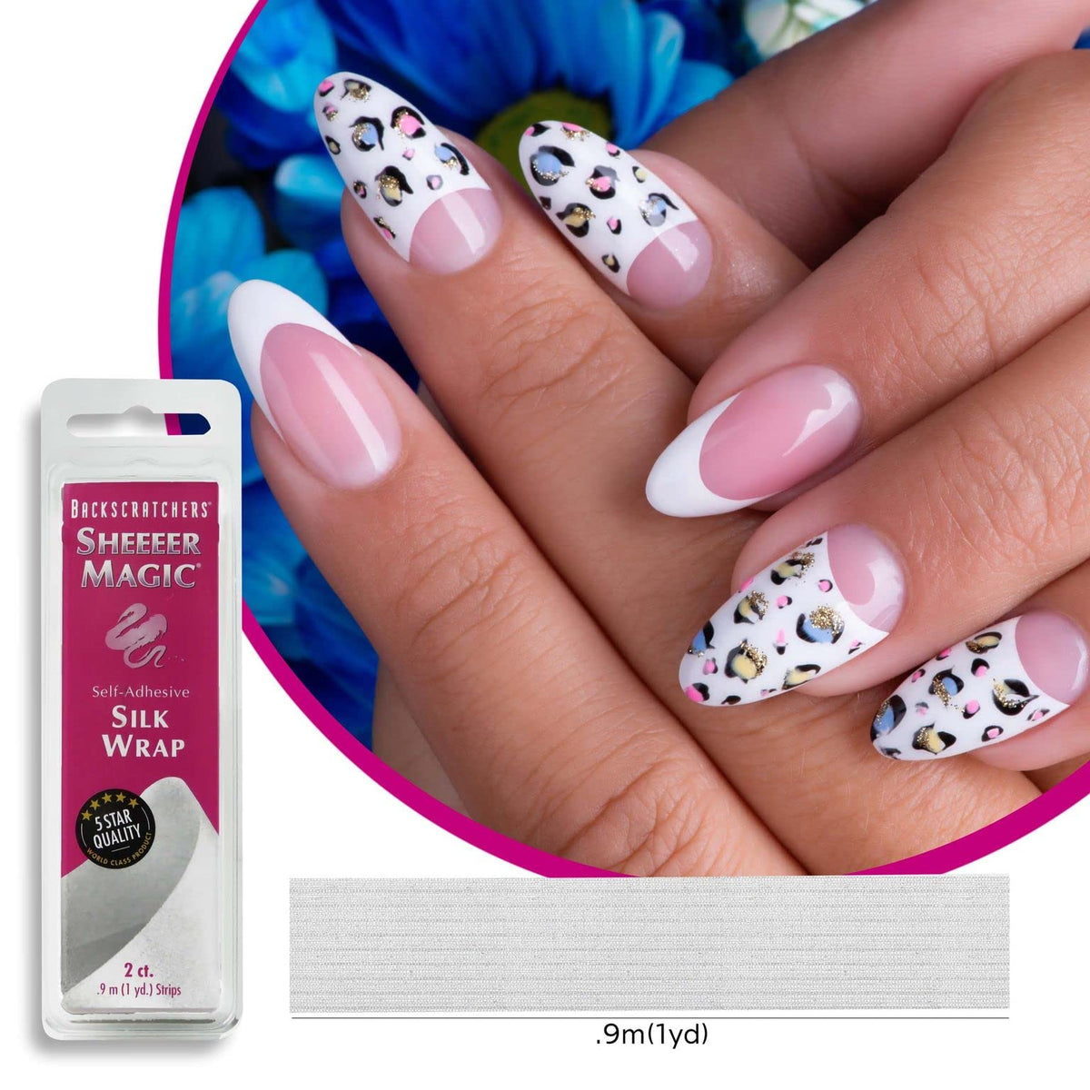 Backscratchers Sheeeer Magic Silk Wrap helps prevent nail damage during daily wear