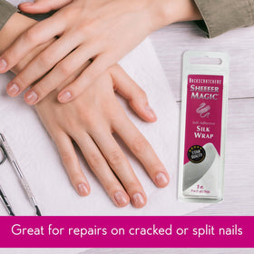 Backscratchers Sheeeer Magic Silk Wrap easy to cut to fit nails