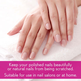 Backscratchers Sheeeer Magic Silk Wrap supports nail extension with silk strength