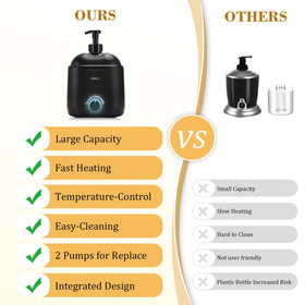 BADALU hot lather machine provides fast heating for consistent shaving temperature.