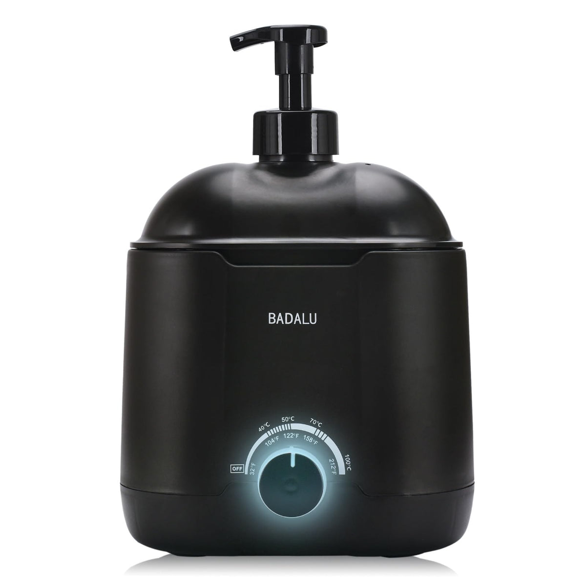 BADALU hot lather machine with 800ml capacity for rich, warm shaving foam at home.