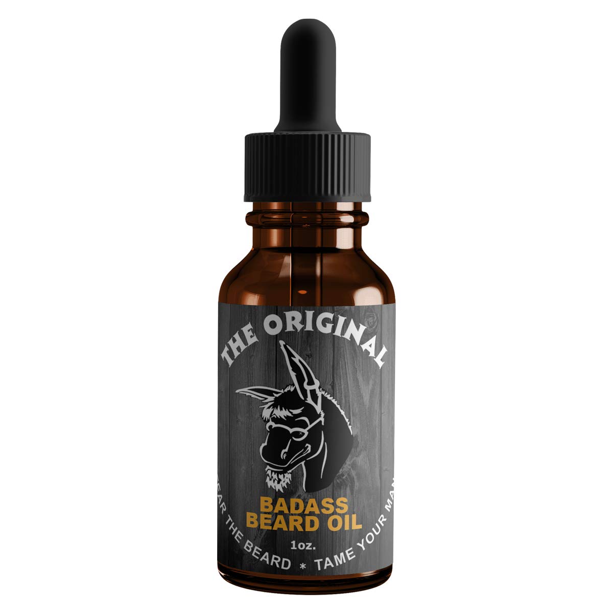 Badass Beard Care Original Scent oil bottle pour helps soften beard and soothe skin