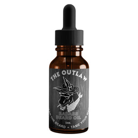 Badass Beard Care Outlaw beard oil bottle for a soft, healthy beard