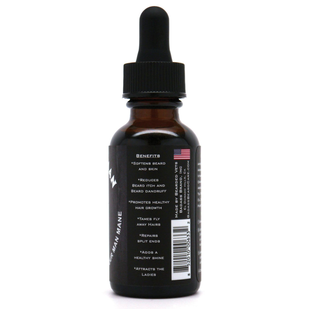 Natural organic ingredients from Badass Beard Care nourish beard and skin