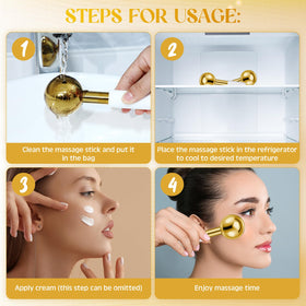 Baderke 5 cm cooling ball for targeted facial areas and soothing massage
