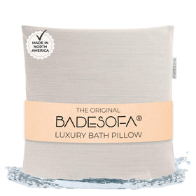 BADESOFA Luxury Bath Pillow M front view, offering full back and neck support.
