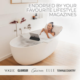 BADESOFA Luxury Bath Pillow M quartz sand filling provides steady support.