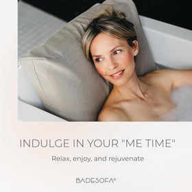 BADESOFA Luxury Bath Pillow S handmade in North America.