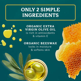 Applying Badger Balm Unscented to hands for dry skin relief