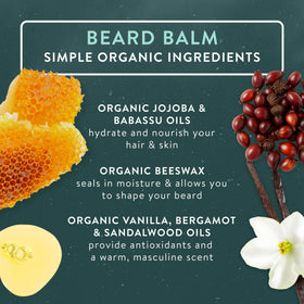 Badger beard balm application demonstrates styling without greasy residue