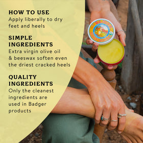 Minty herbal scent delivering a cooling tingle on feet.