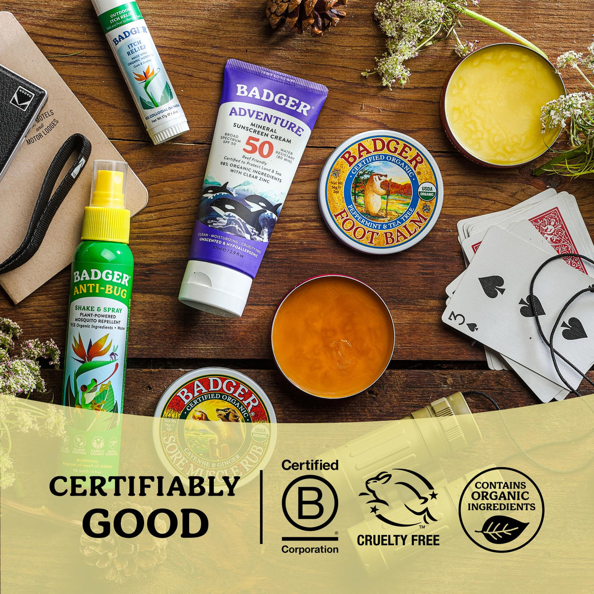 Badger Foot Balm two-pack travel set, ideal for daily foot care.