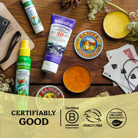Badger Foot Balm two-pack travel set, ideal for daily foot care.