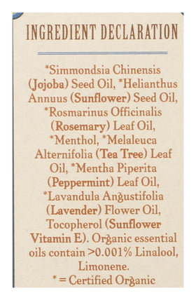 Badger Hair Oil applied to scalp for soothing moisture