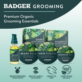 Badger Hair Pomade for Men scent closeup highlights subtle masculine aroma