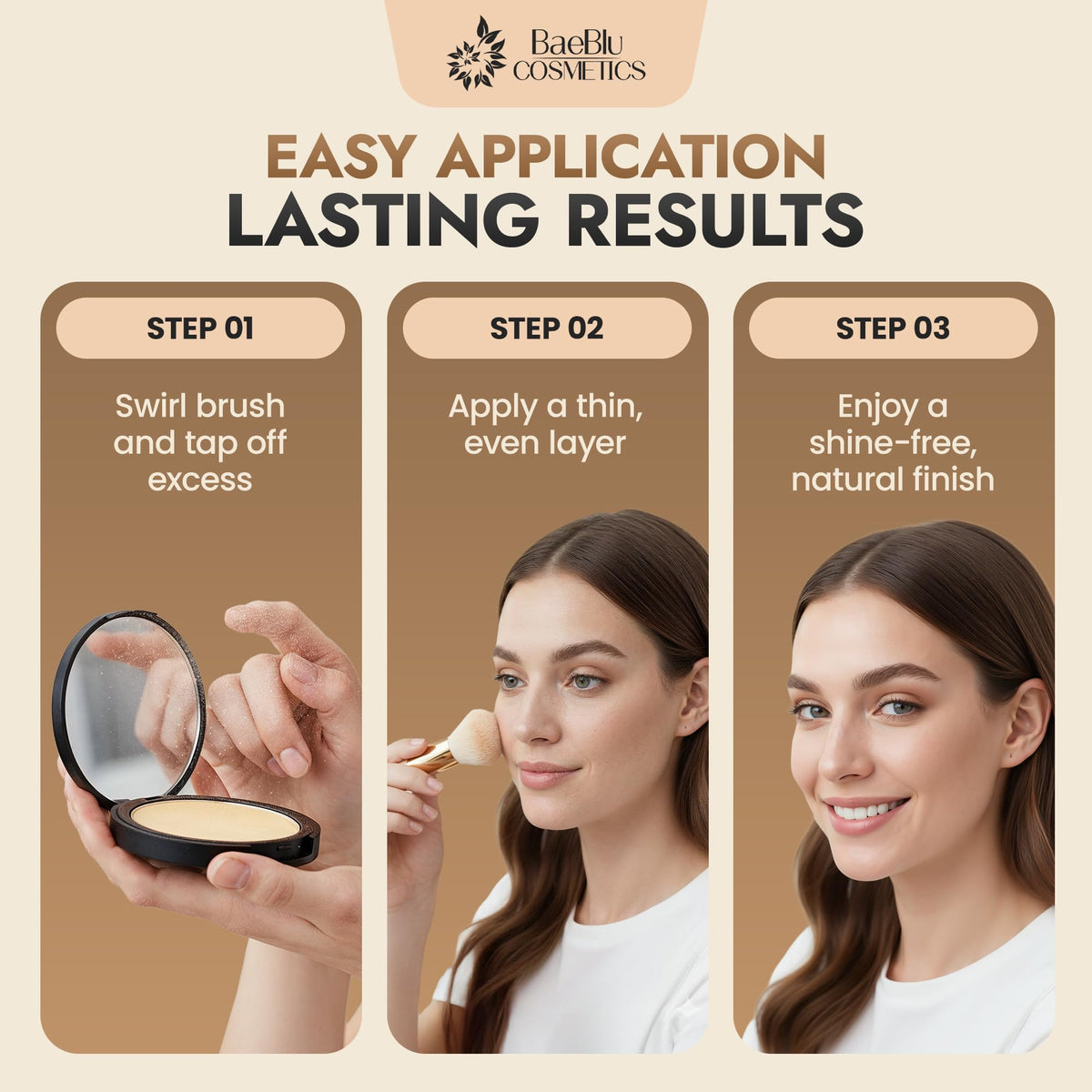 BaeBlu matte finish reduces flashback in photography.