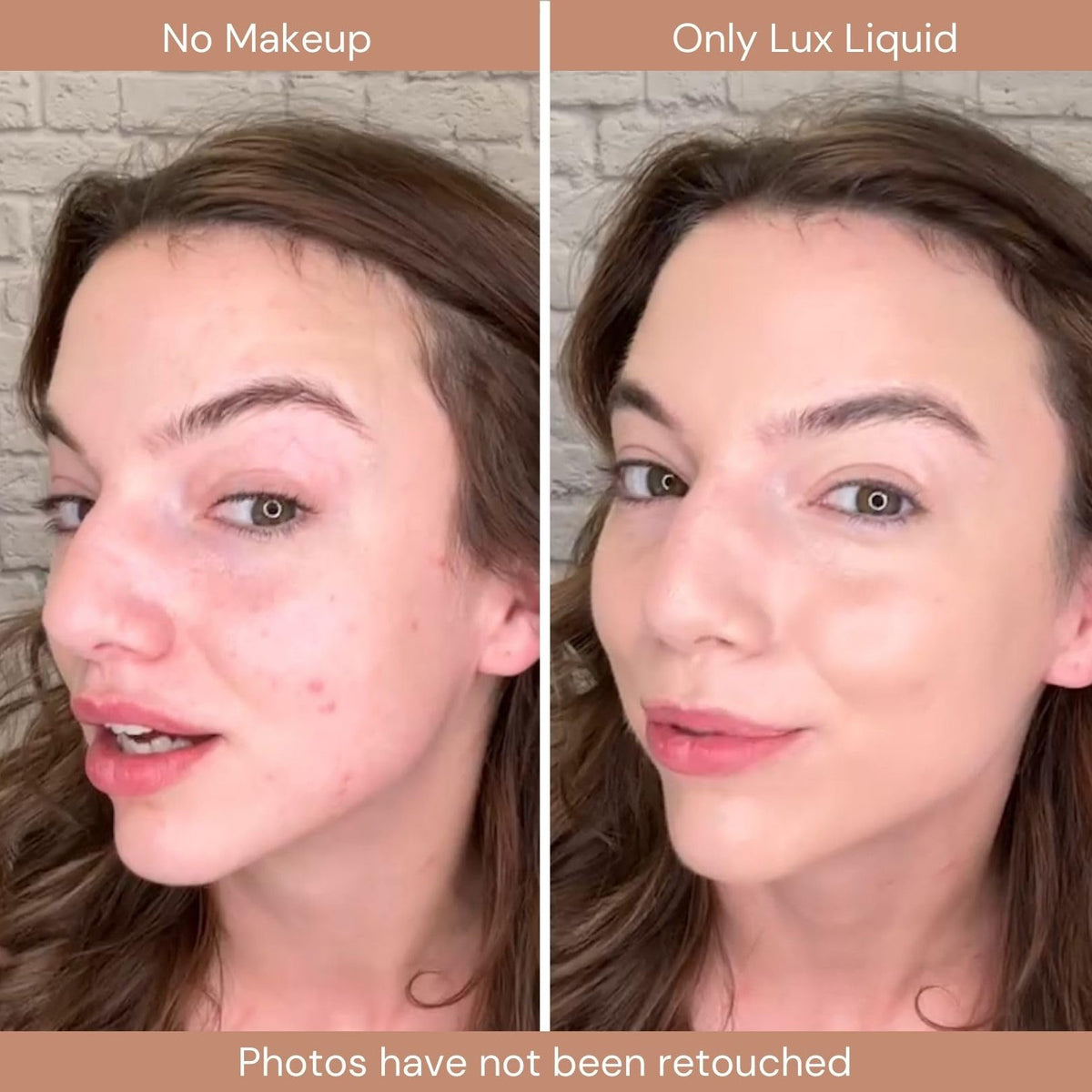 BaeBlu LUX Latte swatch shows natural shade blending.