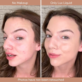 BaeBlu LUX Latte swatch shows natural shade blending.