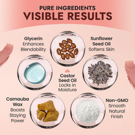 BaeBlu natural ingredients badge confirms vegan and gluten-free formula