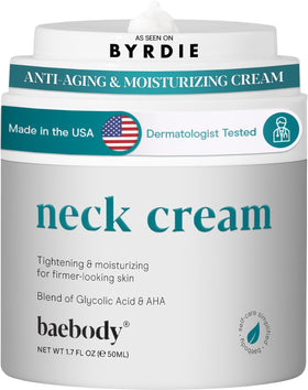 Baebody neck cream firming action demonstrates potential for firmer neck skin