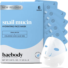 Baebody Snail Mucin Mask packaging box for at-home hydration
