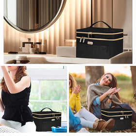BAFAMYE 8.8L capacity fits travel-size essentials for trips.